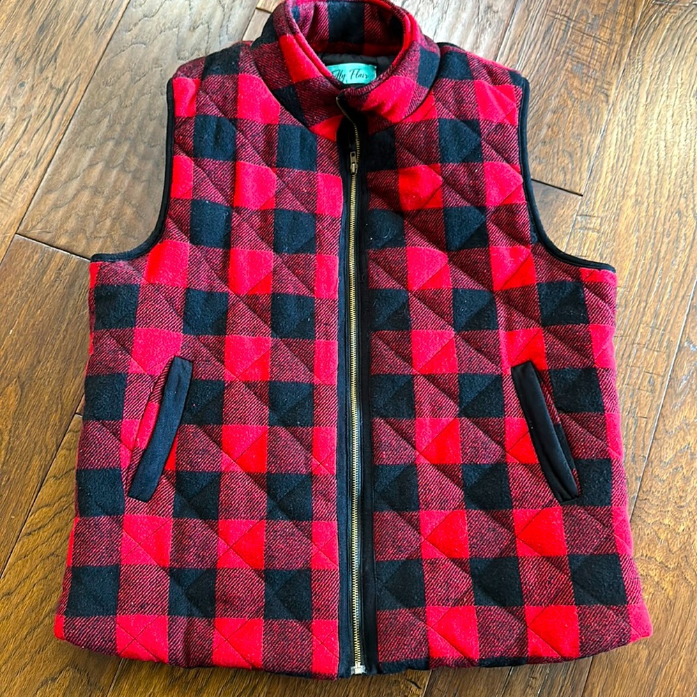 Quilted Filly Flair Buffalo Plaid Vest